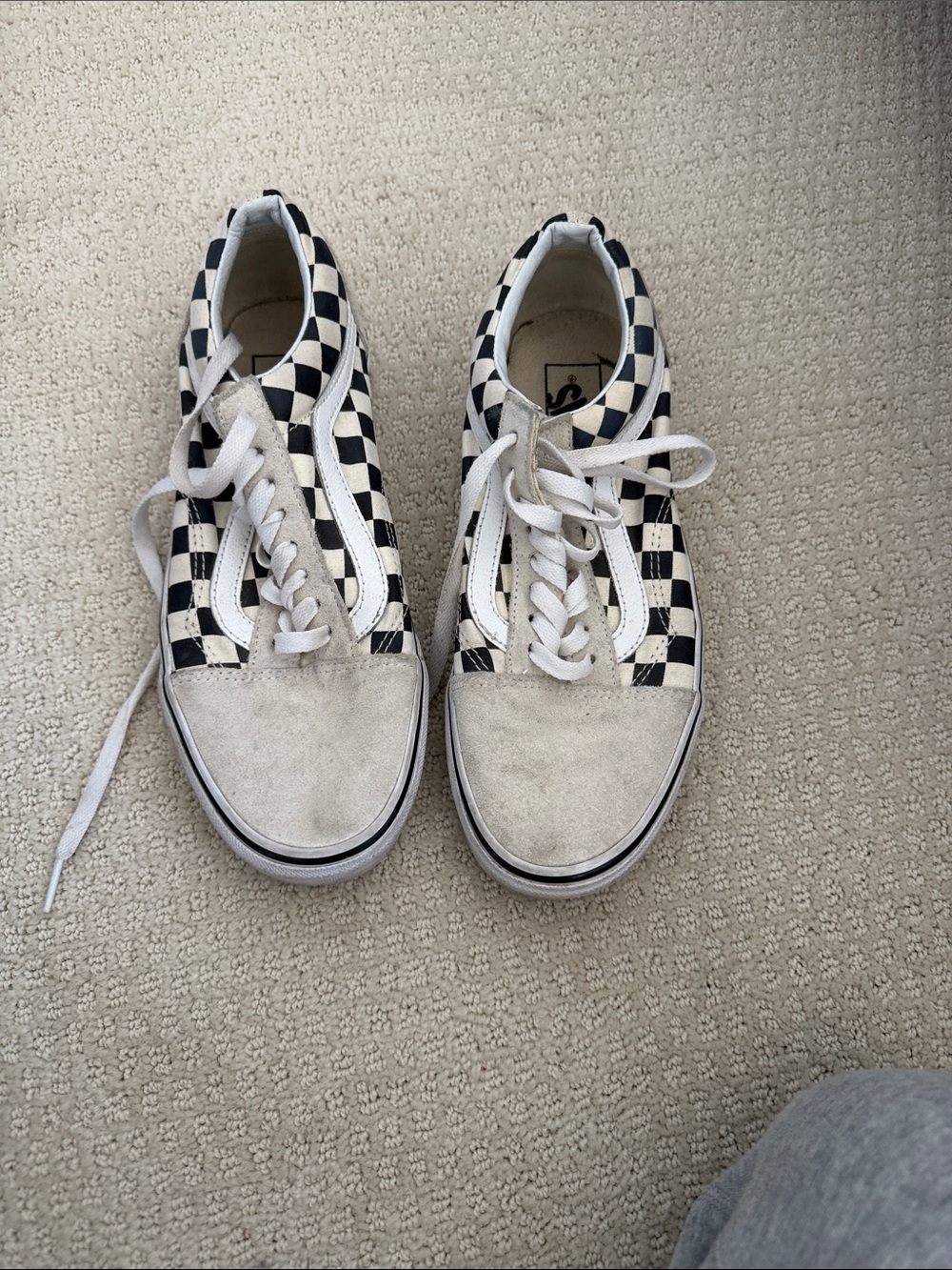 Vans Black & White Checkerboard Low-Top Sneakers